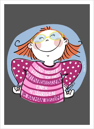 Selbstbewusstsein - ringelpulli, Weisheit, Spruch, Motivation - Kunstdruck