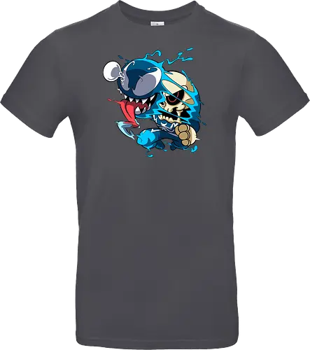 Freaky Kreatur - Dunkles Chaos - freaky creature, dunkles monster, horror kunst, creepy art, skelett, monster design, dark cartoon, gothic art, gruselige kreatur, body horror, seltsame kunst, fantasy monster, horror cartoon, dunkle ästhetik, geek art - Standard T-Shirt