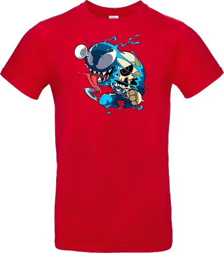 Freaky Kreatur - Dunkles Chaos - freaky creature, dunkles monster, horror kunst, creepy art, skelett, monster design, dark cartoon, gothic art, gruselige kreatur, body horror, seltsame kunst, fantasy monster, horror cartoon, dunkle ästhetik, geek art - Standard T-Shirt