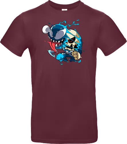 Freaky Kreatur - Dunkles Chaos - freaky creature, dunkles monster, horror kunst, creepy art, skelett, monster design, dark cartoon, gothic art, gruselige kreatur, body horror, seltsame kunst, fantasy monster, horror cartoon, dunkle ästhetik, geek art - Standard T-Shirt