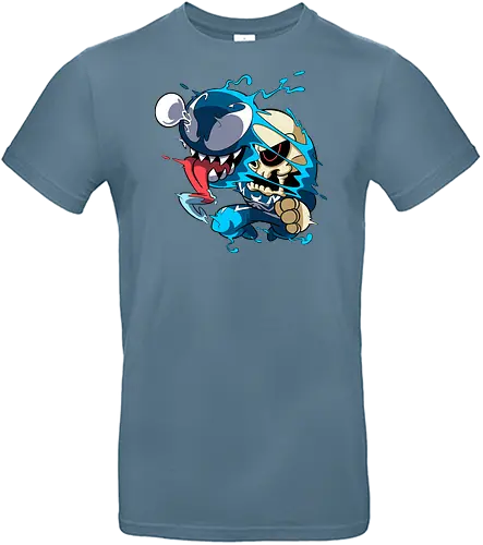 Freaky Kreatur - Dunkles Chaos - freaky creature, dunkles monster, horror kunst, creepy art, skelett, monster design, dark cartoon, gothic art, gruselige kreatur, body horror, seltsame kunst, fantasy monster, horror cartoon, dunkle ästhetik, geek art - Standard T-Shirt