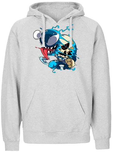 Freaky Kreatur - Dunkles Chaos - freaky creature, dunkles monster, horror kunst, creepy art, skelett, monster design, dark cartoon, gothic art, gruselige kreatur, body horror, seltsame kunst, fantasy monster, horror cartoon, dunkle ästhetik, geek art - Fairtrade Hoodie