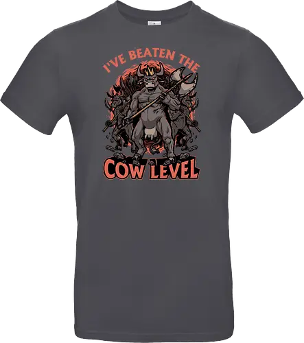 Game Cow Monster - Knight, Barbarian, Gateway, Ritual, Axe, War, Army, Games, Game, Video Games, Video Game, Classic, Classic Horror, Classic Video Games, Classic Video Game, Classic Games, Classic Game, Cow, Monsters, Monster, Geek, Nerd, Rpg Video Game, Rpg, Dark Fantasy, Fantasy, Adventure, Horror, Magical, Magic, Magical Creatures, Magical Creature, Warrior - Standard T-Shirt