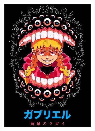 DEADLY BITE - yomi no tugai, gabu, gabby, tsugai, Alchemist, anime, manga - Kunstdruck