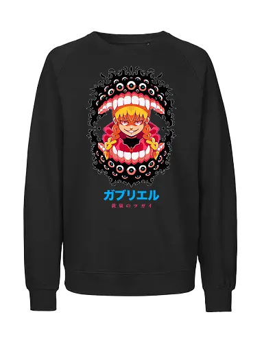 DEADLY BITE - yomi no tugai, gabu, gabby, tsugai, Alchemist, anime, manga - Fairtrade Sweatshirt