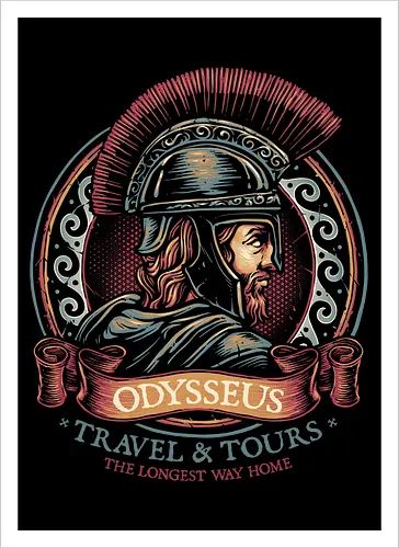 Odysseus Travel and Tours - Movie, film, myth, adventure, poem, action, fantasy, mythic - Kunstdruck