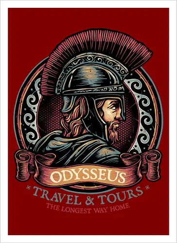 Odysseus Travel and Tours - Movie, film, myth, adventure, poem, action, fantasy, mythic - Kunstdruck