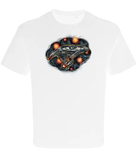 The Stars is waiting for us - TV show, TV series, retro, space, science fiction, sci-fi, spaceship - Oversize T-Shirt
