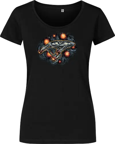 The Stars is waiting for us - TV show, TV series, retro, space, science fiction, sci-fi, spaceship - Damen T-Shirt
