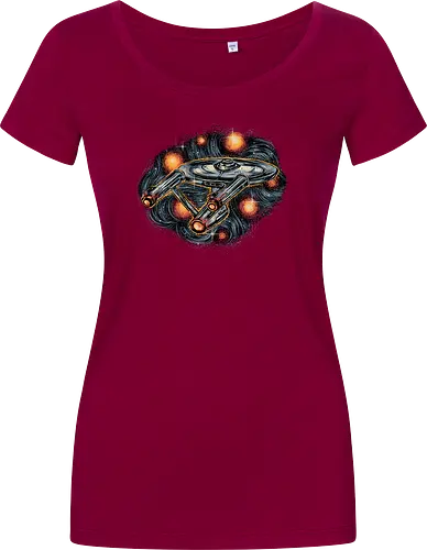The Stars is waiting for us - TV show, TV series, retro, space, science fiction, sci-fi, spaceship - Damen T-Shirt