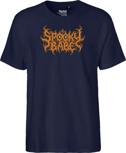 Spooky Babe - dark art, spooky babe, death metal, halloween, goth girl, metalhead, creepypasta, horror aesthetic, dark aesthetic, heavy metal, deathcore, spooky season, gothic, cyber sigilism, edgy typography - Fairtrade T-Shirt