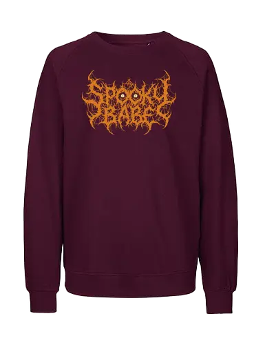 Spooky Babe - dark art, spooky babe, death metal, halloween, goth girl, metalhead, creepypasta, horror aesthetic, dark aesthetic, heavy metal, deathcore, spooky season, gothic, cyber sigilism, edgy typography - Fairtrade Sweatshirt