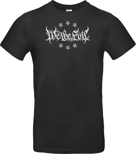 We The Evil - dark aesthetic, we the people, metal parody, black metal, pentagram, satanic, gothic, death metal, occult, heavy metal, edgy typography, metalhead, streetwear, dark humor, anti social - Standard T-Shirt