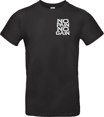 Stacked Power – No Pain No Gain - no pain no gain, stacked power, fitness, black and white, gym, workout, bodybuilding, weightlifting, training, motivation, discipline, strength, mindset, determination, athletic, sportswear, streetwear, gym wear, fitness apparel, motivational design, typographic design, typography, bold typography, minimalist, modern, geometric, power, performance, strength training, workout motivation, gym motivation, fitness lifestyle, athlete, sports fashion, gym shirt, fitness shirt, motivational shirt, premium streetwear - Standard T-Shirt