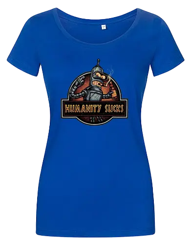 Robot against Humanity - comedy, humor, robot, TV series, animated, animation, sitcom, space, sci-fi - Damen T-Shirt
