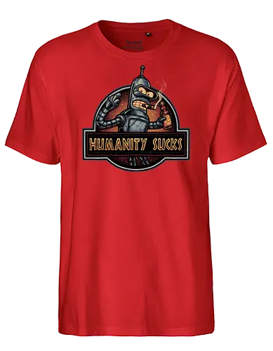 Robot against Humanity - comedy, humor, robot, TV series, animated, animation, sitcom, space, sci-fi - Fairtrade T-Shirt
