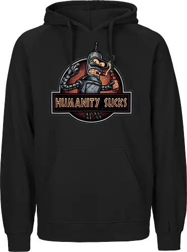 Robot against Humanity - comedy, humor, robot, TV series, animated, animation, sitcom, space, sci-fi - Fairtrade Hoodie