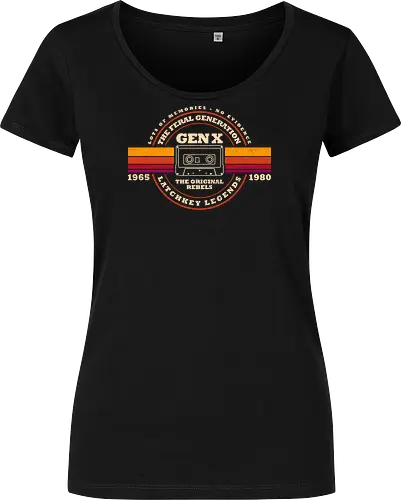 Gen X - The Original Rebels - latchkey kid, nostalgia, old school, retro tech, vintage, generation x, 70s, 80s, 90s, cassette, childhood, funny, funnytee, humor, im not old im classic - Damen T-Shirt