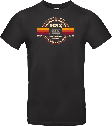 Gen X - The Original Rebels - latchkey kid, nostalgia, old school, retro tech, vintage, generation x, 70s, 80s, 90s, cassette, childhood, funny, funnytee, humor, im not old im classic - Standard T-Shirt