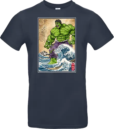 The green fury in Japan - super heroes, comics, action movies, fantastics, four, japanese art, japan, ukiyo e - Standard T-Shirt