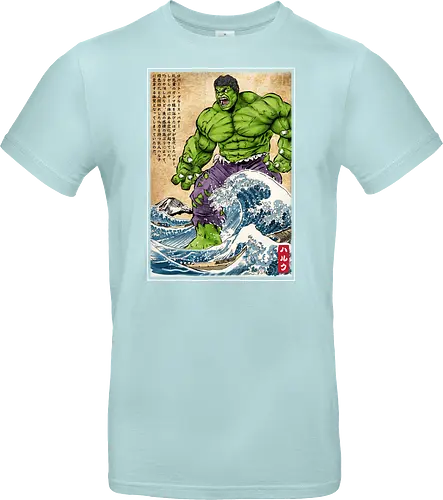 The green fury in Japan - super heroes, comics, action movies, fantastics, four, japanese art, japan, ukiyo e - Standard T-Shirt