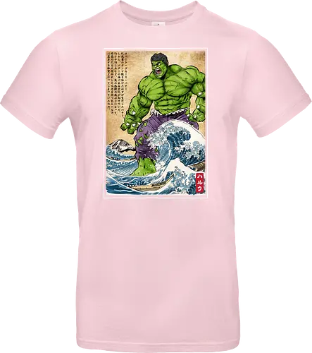 The green fury in Japan - super heroes, comics, action movies, fantastics, four, japanese art, japan, ukiyo e - Standard T-Shirt