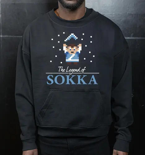Pixel-Krieger - Klassisches 8-Bit-Abenteuer - Pixel Art, 8 Bit Kunst, Retro Krieger, Bumerang Kunst, Gamer Kunst, Retro Videospiel, Gaming Nostalgie, Pixel Charakter, Geek Kunst, Retro Fantasy, Vintage Gaming, 8 Bit Stil, Retro Gaming, Anime Kunst, Gaming Design - Cropped Sweatshirt