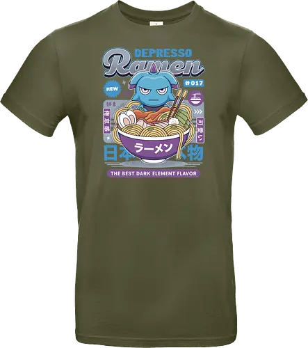 Depresso Ramen Vintage - Pal, pal world, depresso, game, gaming, video game, gamer, survival, crafting, farming, monsters, espresso, ramen, lamball, adventure - Standard T-Shirt