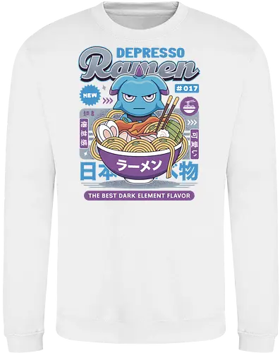 Depresso Ramen Vintage - Pal, pal world, depresso, game, gaming, video game, gamer, survival, crafting, farming, monsters, espresso, ramen, lamball, adventure - Sweatshirt