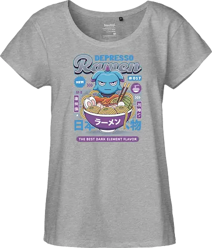 Depresso Ramen Vintage - Pal, pal world, depresso, game, gaming, video game, gamer, survival, crafting, farming, monsters, espresso, ramen, lamball, adventure - Fairtrade Girl Shirt