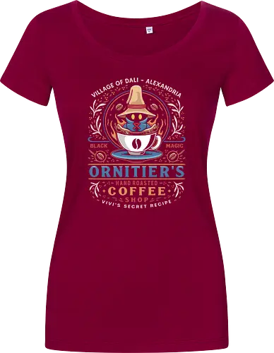 Ornitier Coffee Vintage - ff14, Cloud, Villain, video game, fat chocobo, vivi ornitier, black mage, quina quen, Cactus, Kupo, Kweh, ff9, final 9, fantasy - Damen T-Shirt