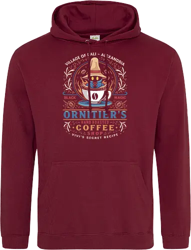 Ornitier Coffee Vintage - ff14, Cloud, Villain, video game, fat chocobo, vivi ornitier, black mage, quina quen, Cactus, Kupo, Kweh, ff9, final 9, fantasy - Standard Hoodie