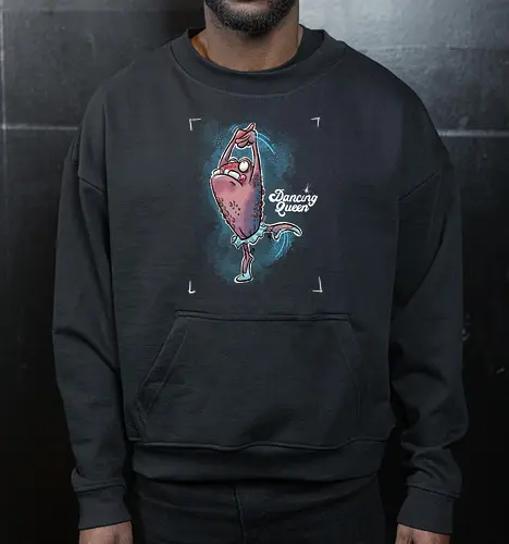 Dancing Queen - Monster, Monsta, Frog, Frosch, Ballett, Dance, Dancing Queen, Tanzen, Tütü - Cropped Sweatshirt