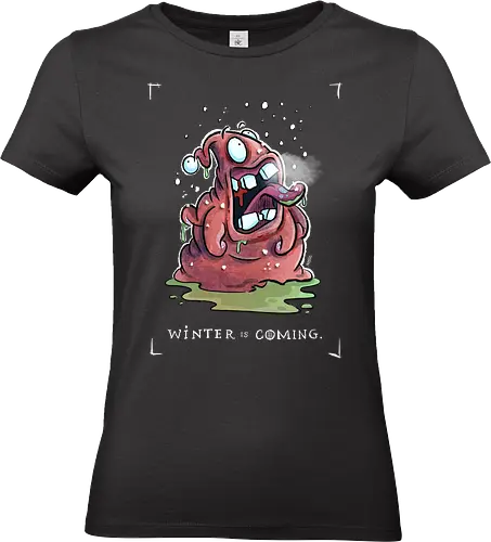 Winter is coming. - Monster, Monsta, Throne, Winter, Schnee, Schneeflocke, Weihnachten, Xmas - Standard T-Shirt (Frauen)