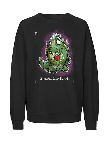 Drachenhortkind - Drache, Drachen, Monsta, Hortkind, Drachenhort - Fairtrade Sweatshirt