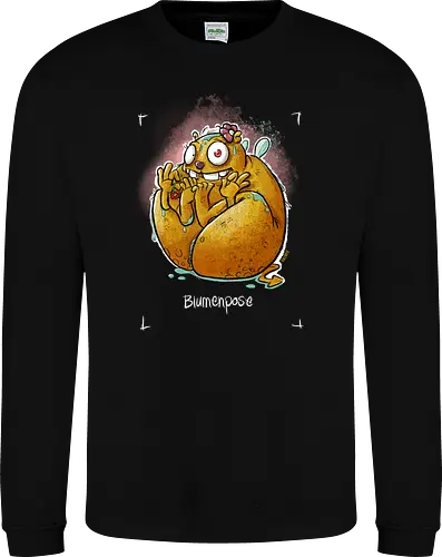 Yoga - Blumenpose - Monsta, Monster, Yoga - Sweatshirt