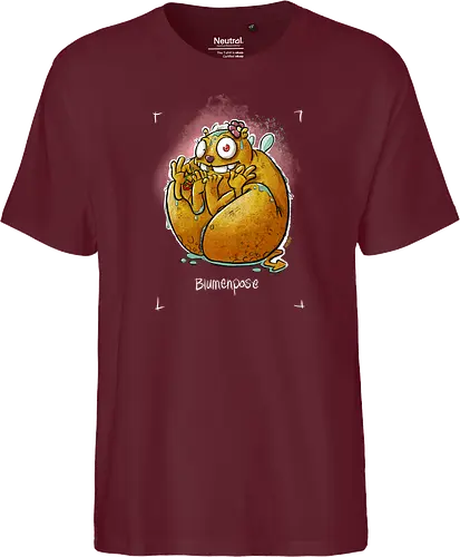 Yoga - Blumenpose - Monsta, Monster, Yoga - Fairtrade T-Shirt