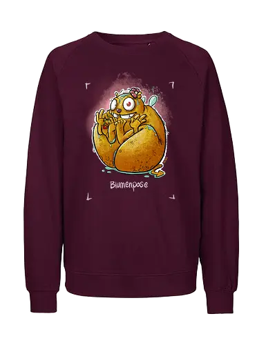 Yoga - Blumenpose - Monsta, Monster, Yoga - Fairtrade Sweatshirt