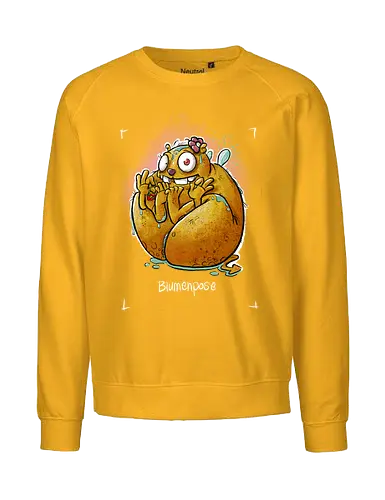 Yoga - Blumenpose - Monsta, Monster, Yoga - Fairtrade Sweatshirt