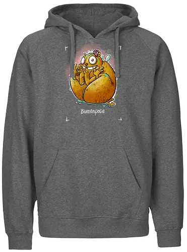 Yoga - Blumenpose - Monsta, Monster, Yoga - Fairtrade Hoodie