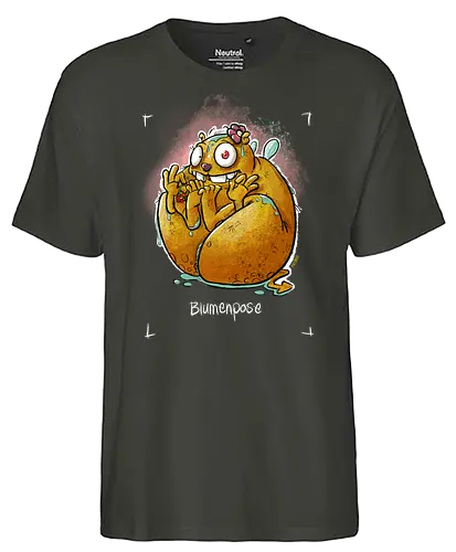 Yoga - Blumenpose - Monsta, Monster, Yoga - Fairtrade T-Shirt