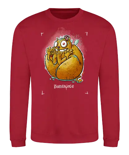Yoga - Blumenpose - Monsta, Monster, Yoga - Sweatshirt