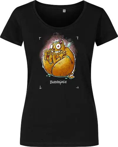 Yoga - Blumenpose - Monsta, Monster, Yoga - Damen T-Shirt