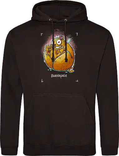 Yoga - Blumenpose - Monsta, Monster, Yoga - Standard Hoodie