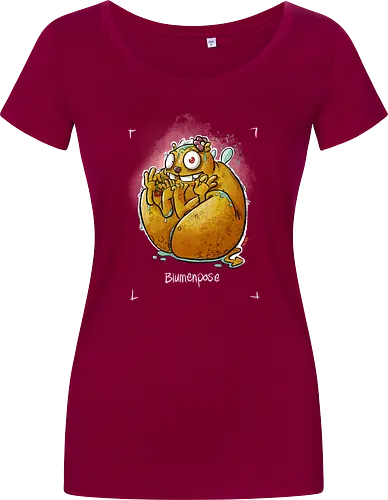 Yoga - Blumenpose - Monsta, Monster, Yoga - Damen T-Shirt