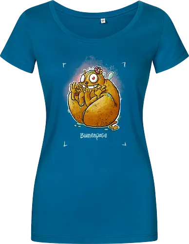 Yoga - Blumenpose - Monsta, Monster, Yoga - Damen T-Shirt