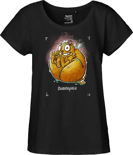 Yoga - Blumenpose - Monsta, Monster, Yoga - Fairtrade Girl Shirt