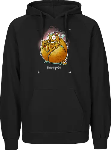Yoga - Blumenpose - Monsta, Monster, Yoga - Fairtrade Hoodie