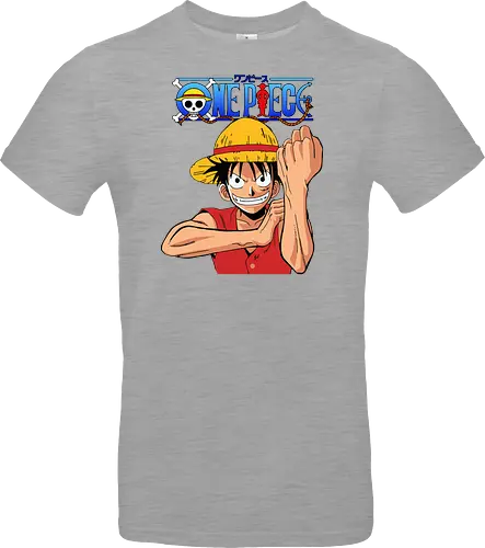 Gummipirat - Greift mit voller Kraft an - anime, manga, pirat, gomu gomu, shonen, strohhut, abenteuer, fantasy, piratenkönig, gear 2, klassischer anime, anime fan art, geek kultur - Standard T-Shirt