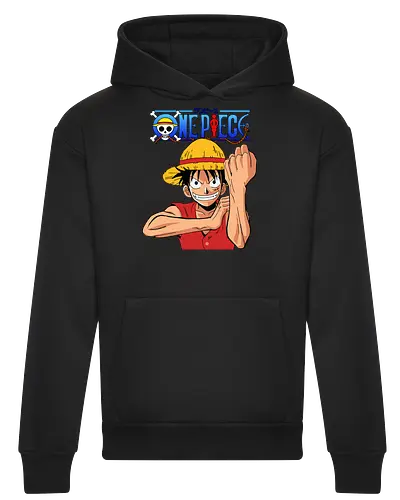 Gummipirat - Greift mit voller Kraft an - anime, manga, pirat, gomu gomu, shonen, strohhut, abenteuer, fantasy, piratenkönig, gear 2, klassischer anime, anime fan art, geek kultur - Heavyweight Hoodie